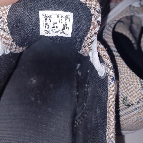 VANS Glen Plaid Floral Authentic Sneakers Size M8.5 W10 - Picture 5 of 6